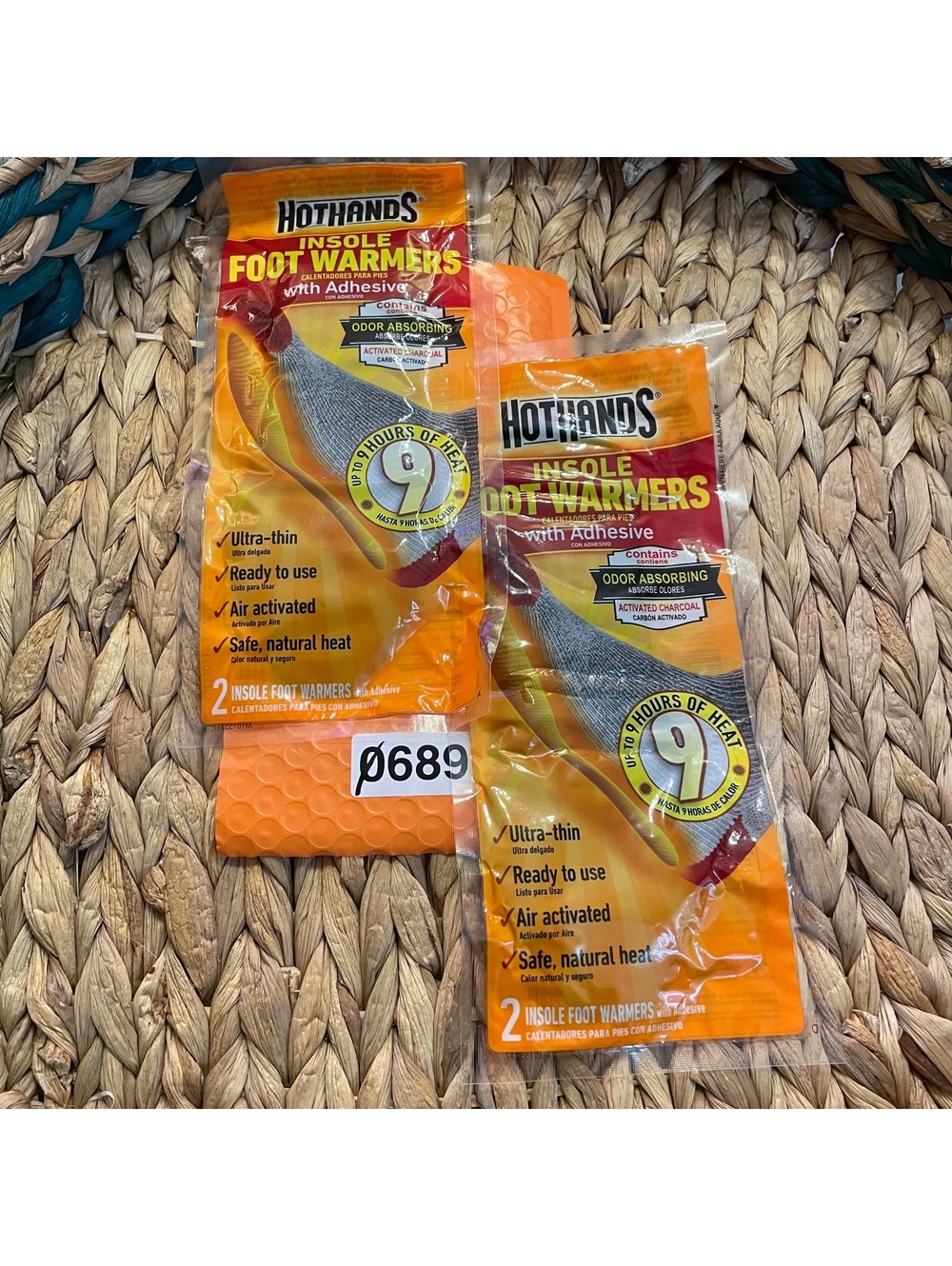 ✅HotHands Insole Foot Warmers with Adhesive - 2 Pairs
